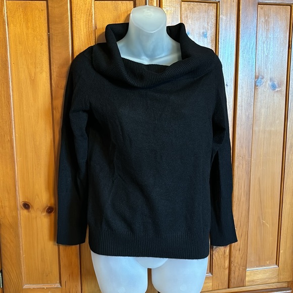 NAADAM black cashmere sweater * sz MED * NEW WITH TAGS - Picture 2 of 7